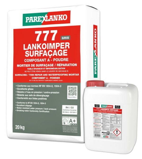 Kit 23,9kg Produit de cuvelage 777 LANKO IMPER SURFACAGE
