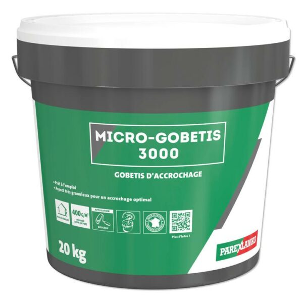 Pot 20kg Primaire enduit MICRO GOBETIS 3000
