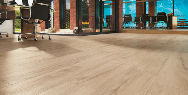 Carrelage intérieur effet bois 20x120 ép 9,5mm Abéa Craie – Image 5