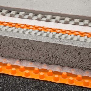 Détail vente au metre Natte de drainage Schlüter TROBA-PLUS 8