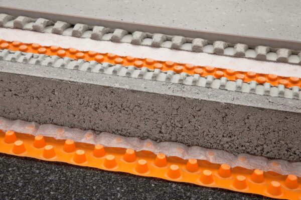 Détail vente au metre Natte de drainage Schlüter TROBA-PLUS 8