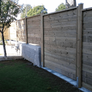 Demi poteau 90x45 Long 2m10 Pin traité CL4 vert