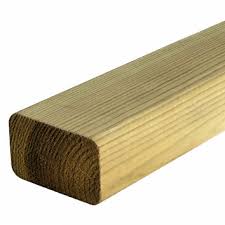 Lambourde Pin raboté 45x70 Long 3m00 traité CL4 vert