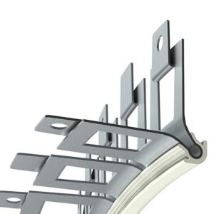 Arête angle perforée Cintrable avec jonc pvc pour enduit 10mm long 3m00