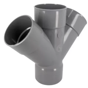 Culotte embranchement double 45° de 100 pvc FF Nicoll RT144