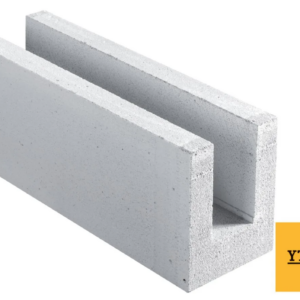 U de chainage béton cellulaire de 20cm ht 25 long 62,5